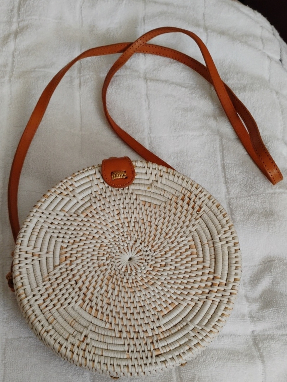 Beautiful Petite Wicker Handbag Long Crossbody A M E V I I